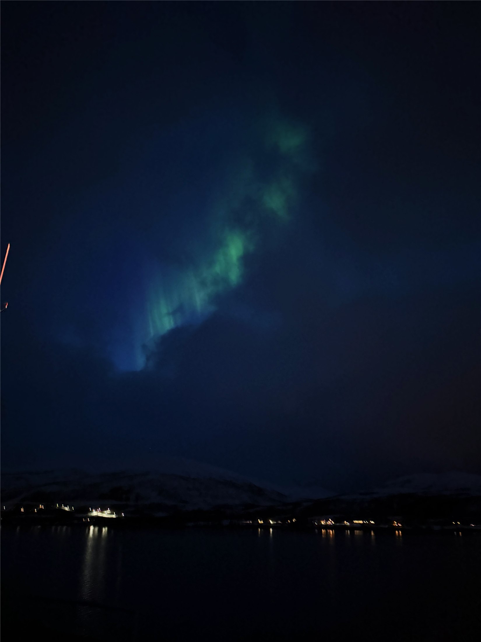 Northern lights above Tromsø