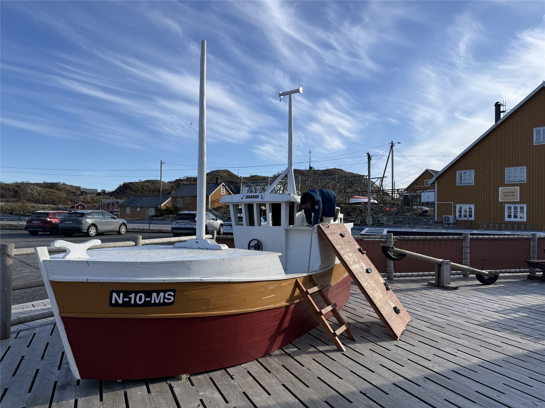 Traditional boat near Anita's in Lofoten