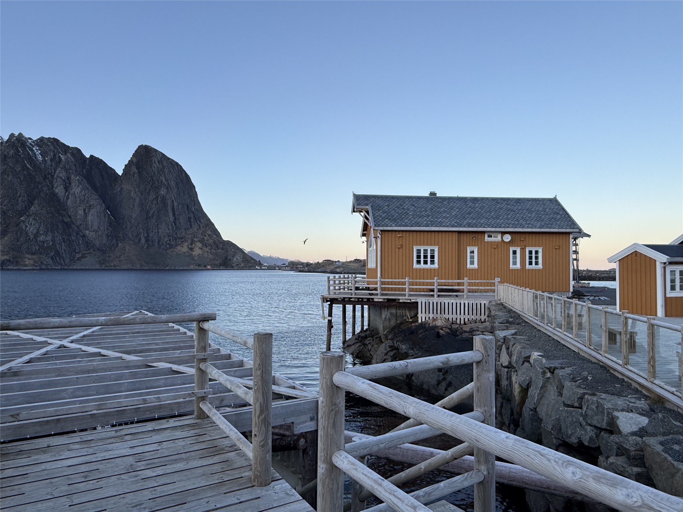 Harbor view near Anita's in Lofoten