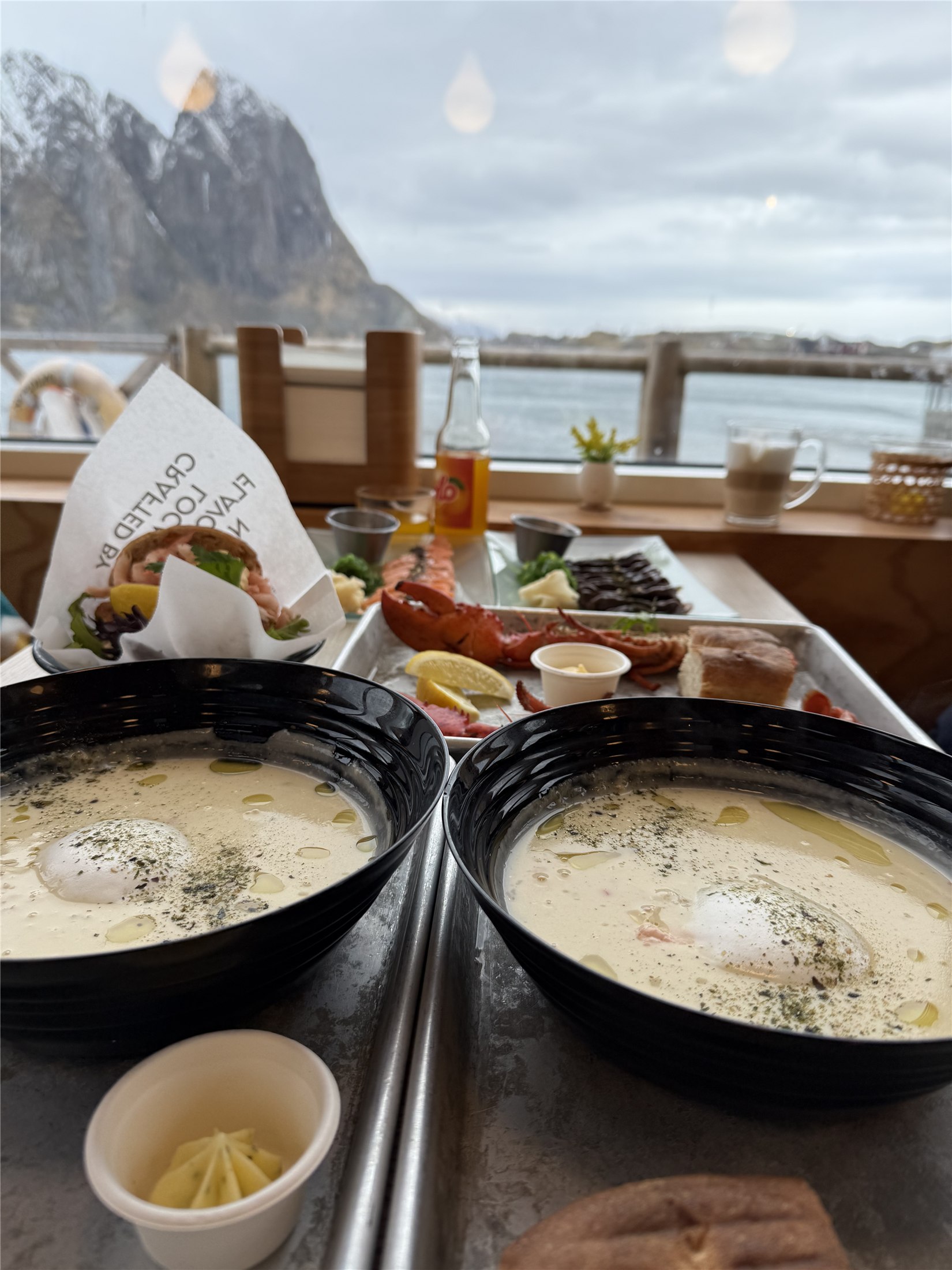 Seafood lunch at Anita's in Lofoten