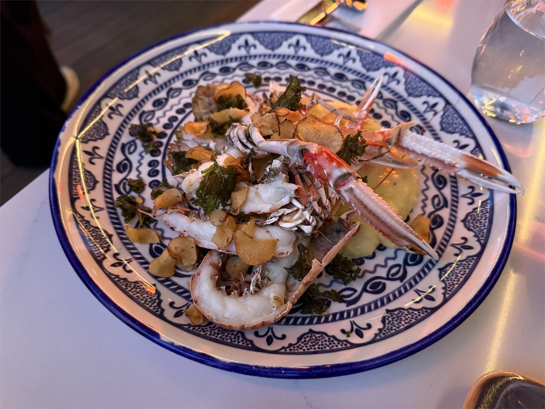 Crab dish at Seaport Restaurant