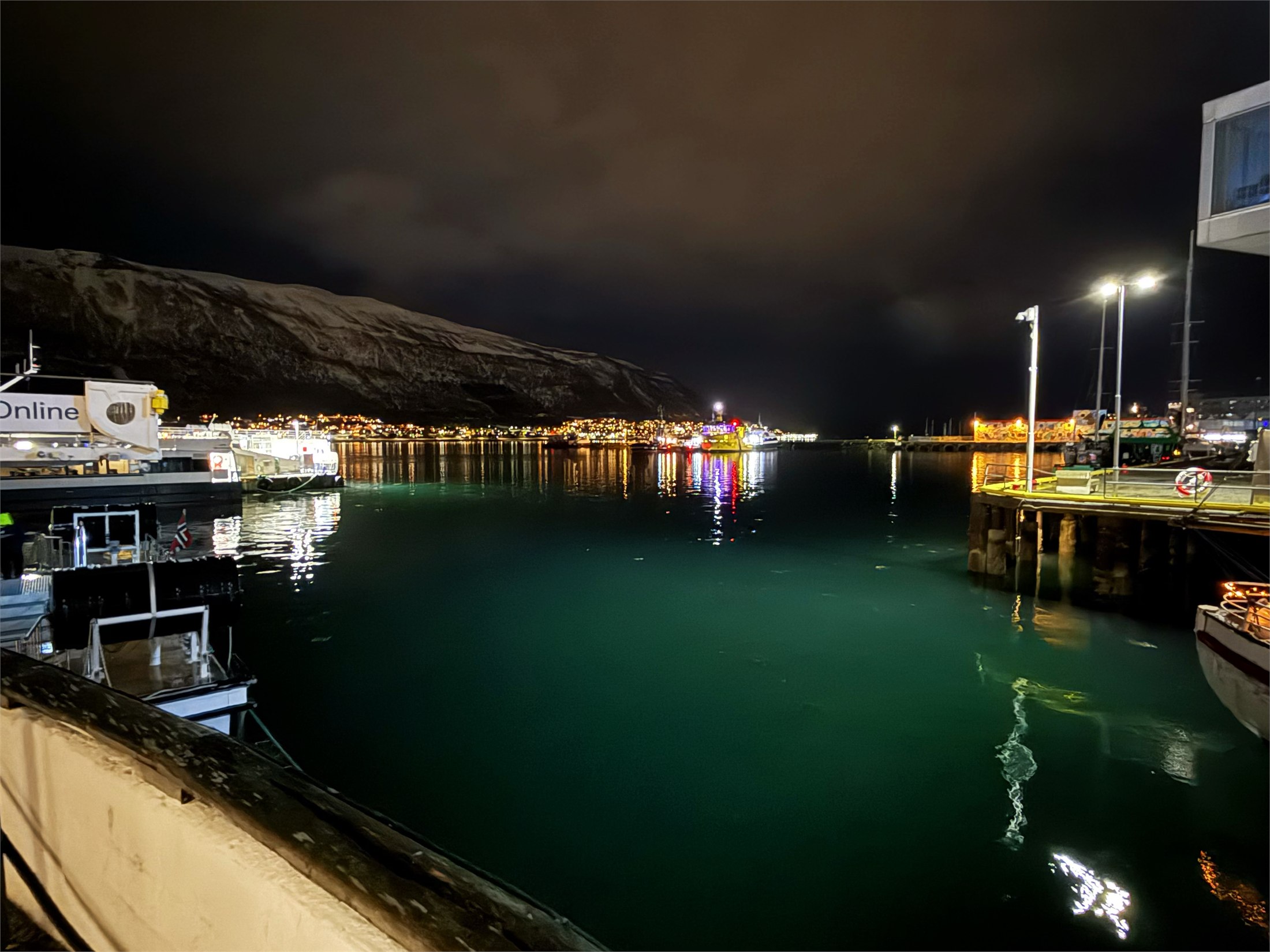 Tromsø harbor from the Aurora dinner cruise