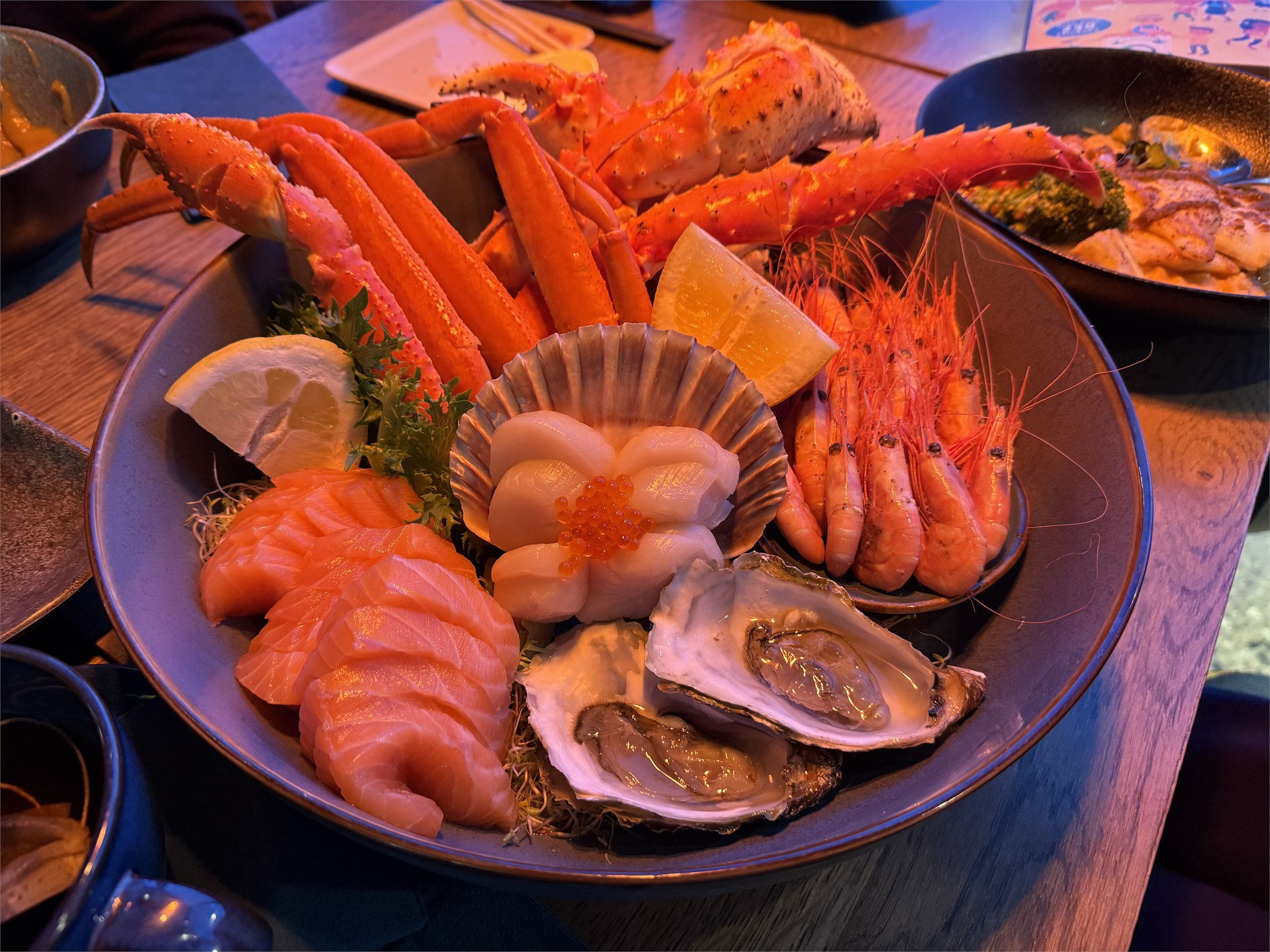 Seafood platter at HAV Sushi og Ramen